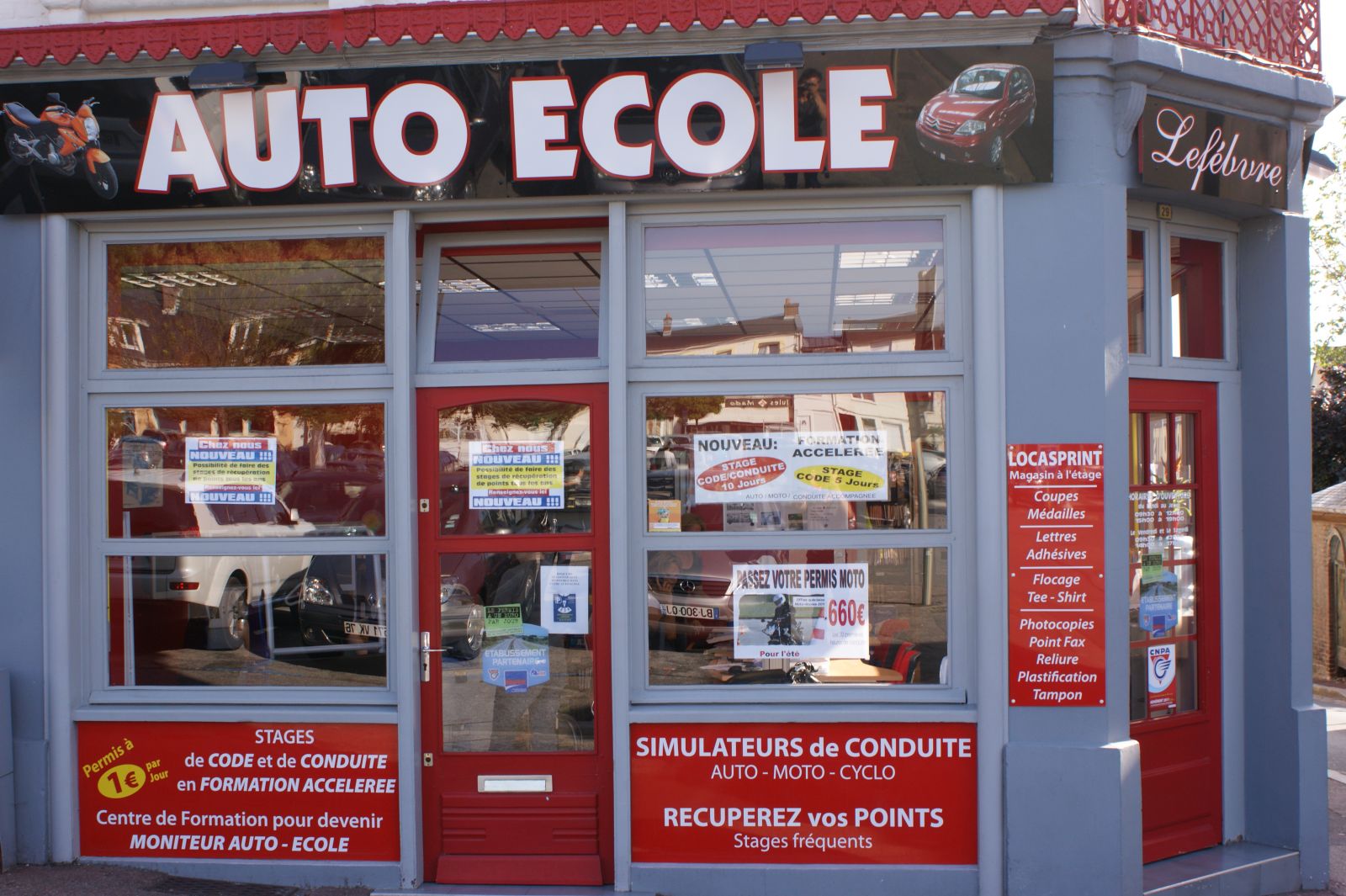 Galerie Photo Auto école Lefebvre permis à points, tests